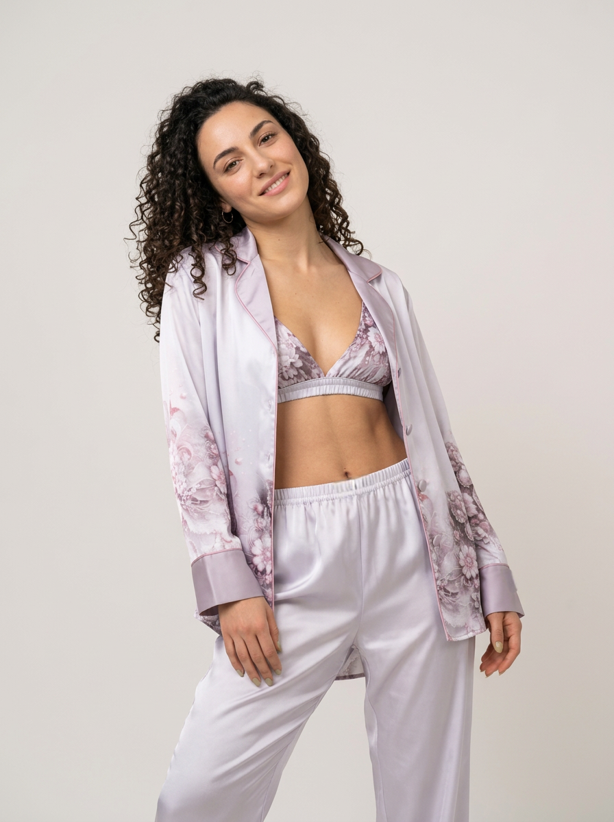 Trio Fleuri Blanc